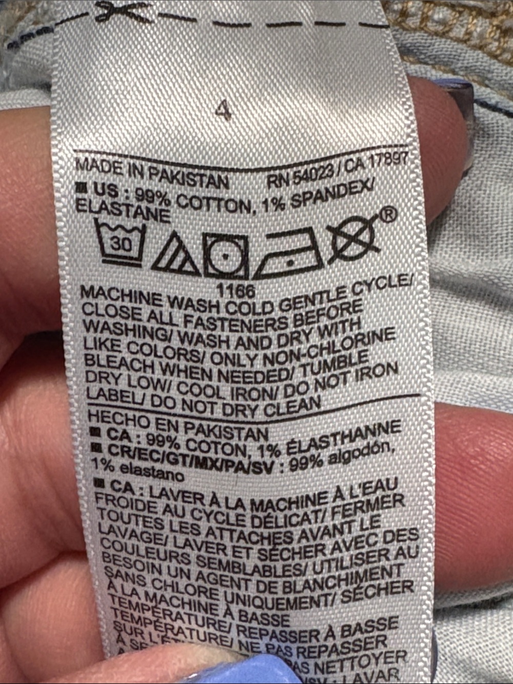 OLD NAVY distressed OG straight jeans - Picture 4 of 8